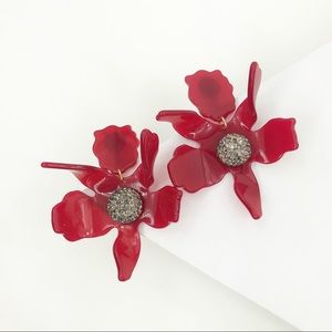 LELE SADOUGHI | Crystal Lily Earrings In Raspberry